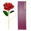 24K Plated Gold Dipped Rose Dried Flower with Gift Box and Dispaly Stand 55KF