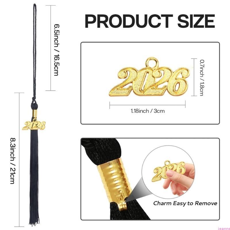 2026 Graduation Tassels Class of 2026 Graduation Cap Tassels Decoration For Academic Robe Bachelor Gown Sewing Supplies