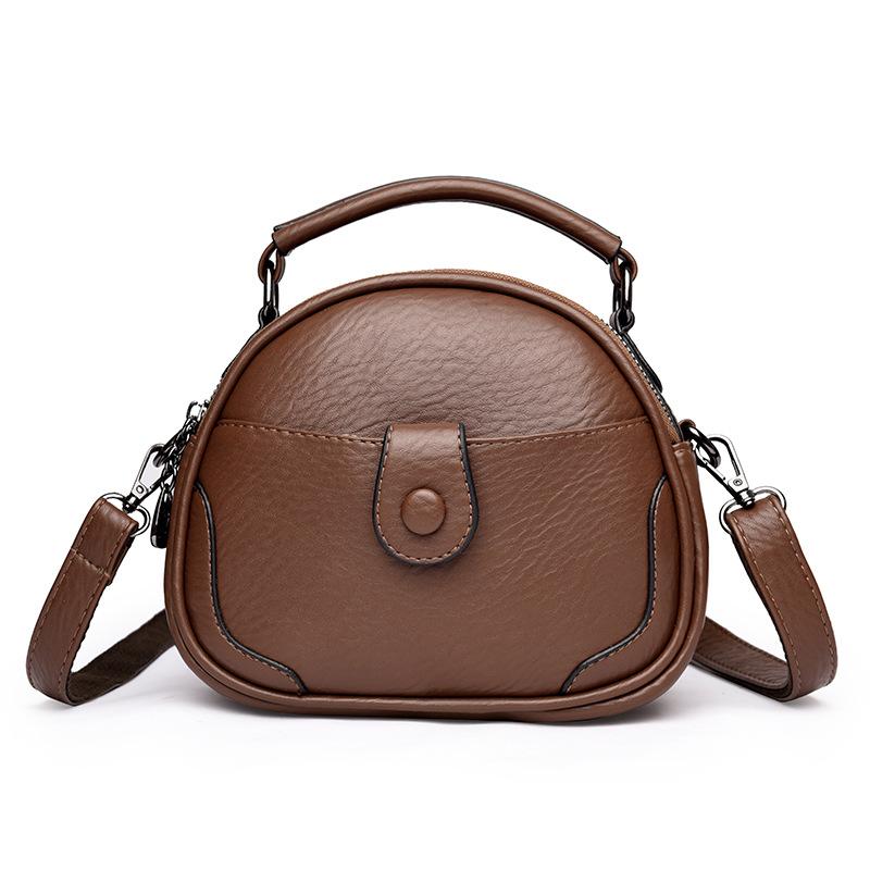 Lässige Vielseitige Handy-Tasche Mehrschichtige Muttertasche für Damen mittleren Alters Modische Ovale Ein-Schulter-Umhängetasche