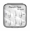 Portable Both Soft Hard Ipad Stylus Nibs 6 Pack Replacement Pencil Tips for Apple Pencil 1st / 2nd