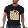 Schachrätsel Matt in 2 Weiß am Zug T-Shirt Halloween-Thema T-Shirt