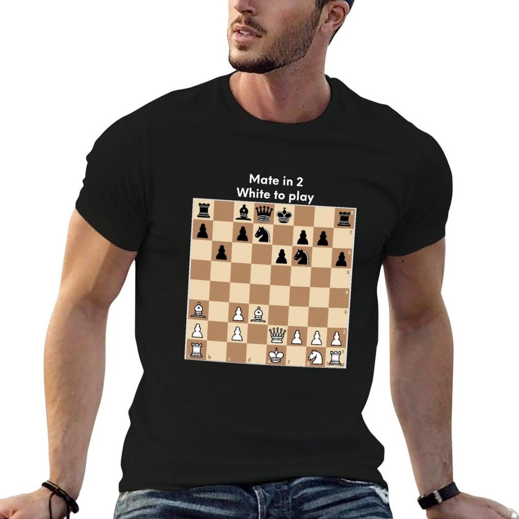 Chess Puzzle Mate In 2 White To Play Tshirt Halloween Theme Tshirt