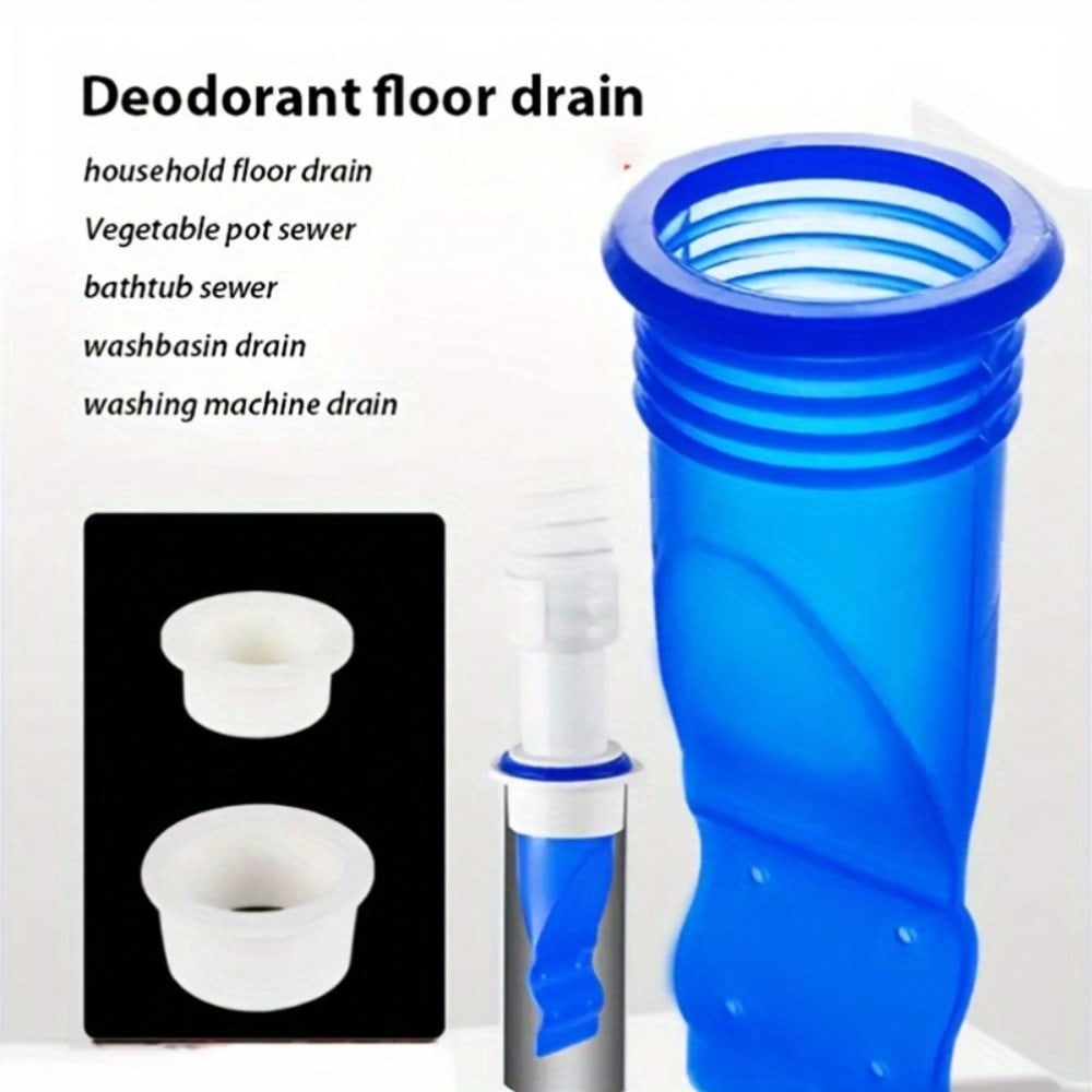 Anti Odor Floor Drain, Plastic Sewer Deodorizing Core Tube Filter, Bathroom Drain Sealing Plug, Silicone Deodorizing Sealing Ring