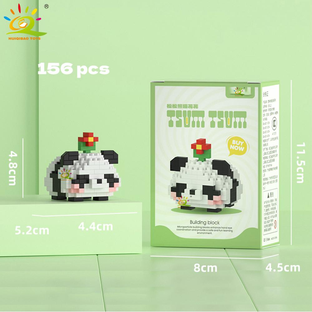 Mini Cute Panda Micro Building Blocks 3D Diamond Model Animal Bricks DIY City Construction Toys for Children Kids Gift