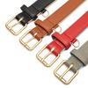 New Pet Genuine Leather Collar Lychee Pattern Head Layer Cowhide Dog Collar Anti-slide Adjustable Dog Collar