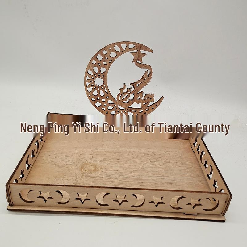 2022 Wooden Holiday Ornaments Table and Dessert Tray Decorations