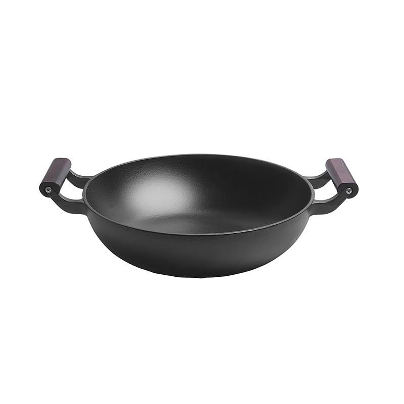 Jill May Whirlwind 32CM Cast Iron Double-Handle Wok