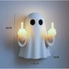 Christmas Ghost Resin Wall Light With Glowing Middle Finger For Holiday Decor And Gifting