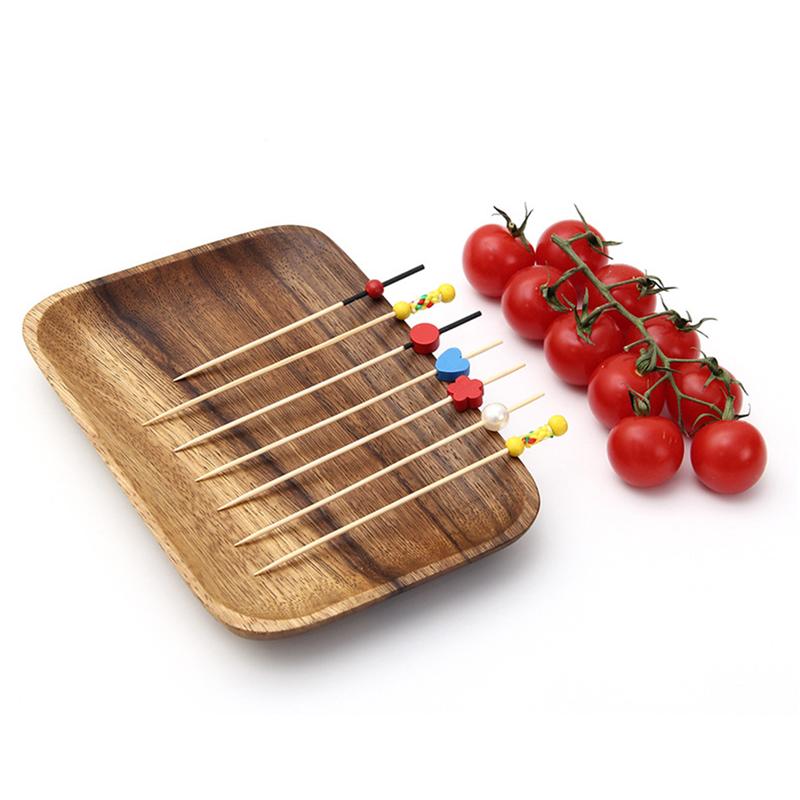 Disposable Bamboo Fork Party Buffet Fruit Fork Party Dessert Stick Forktableware