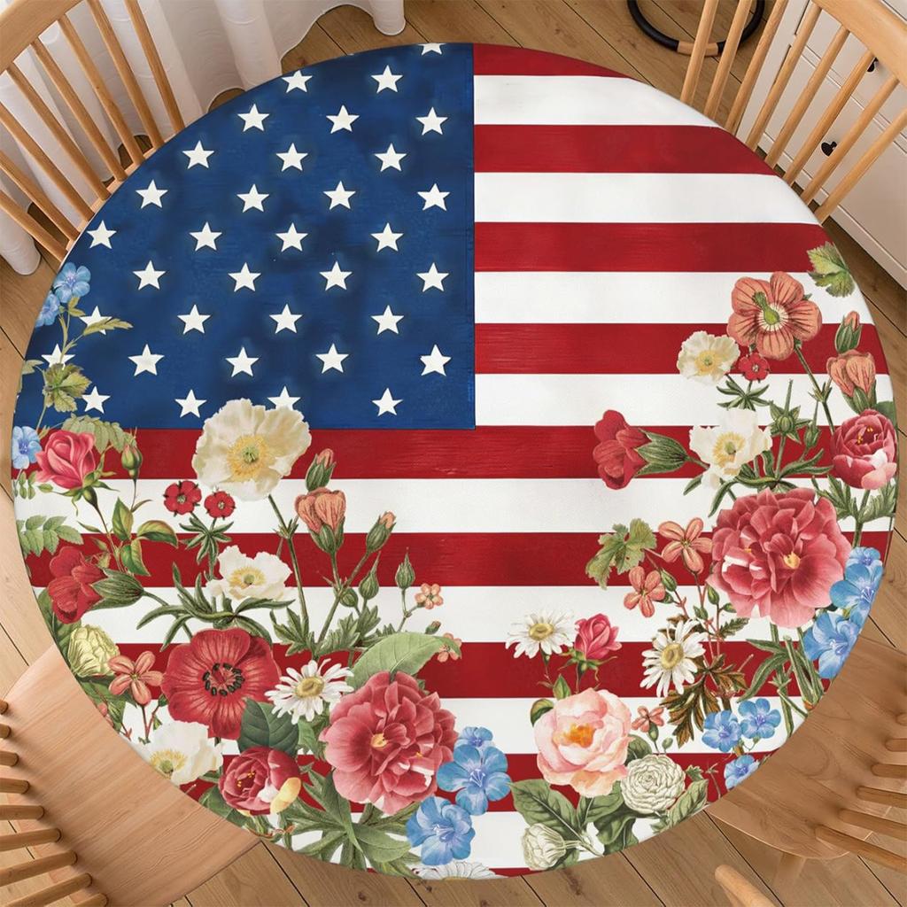 Independence Day Party Tablecloth For Children, Patriotic Party Decorations, Disposable PE Tablecloth