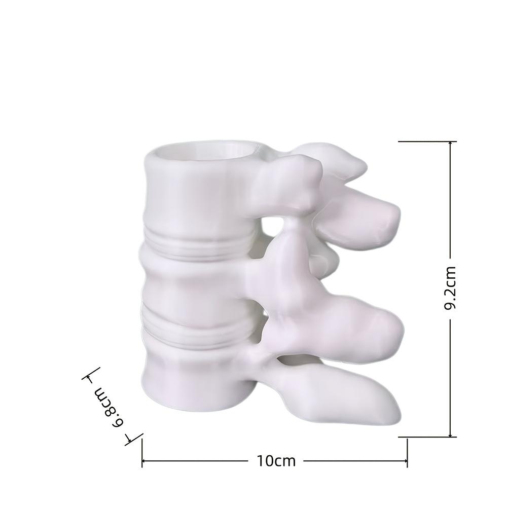 Spine Shape Pen Holder, Desktop Ornament & Stationery Organizer, Orthopedic Gift for Doctors, Teachers & Nurses