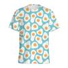 Multi Color Eggs 3D Printed T Shirt For Men Womens Kids Cartoon Fried Egg Graphic Tees Tops Short Sleeves Round Neck T-shirt