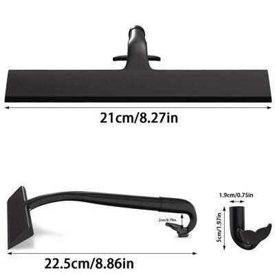 1 peça Rodo de Silicone para Box de Banheiro, Limpador de Vidro多用途 Rodo Raspador para Banheiro, Vaso Sanitário, Janela de Carro, Parede de Azulejo, Carro