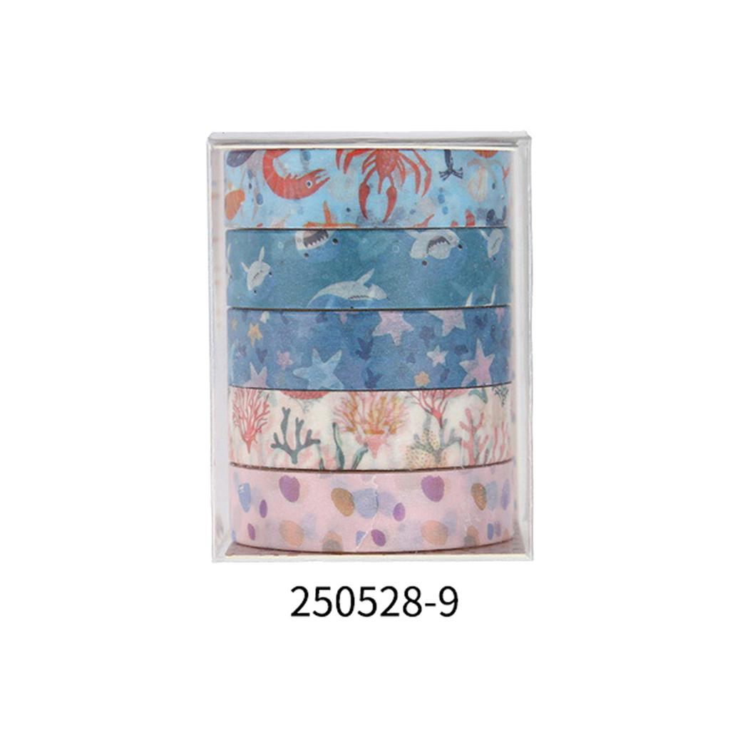 Creative cute cartoon washi tape set, butterfly, floral, geometric pattern print design, journal decoration gift masking tape