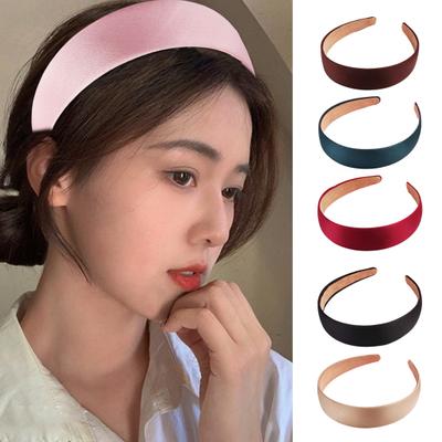 3 cm breiter Haarreif, einfarbig, mit Stoff umwickelt, Stirnband, weiches Haarband, vielseitiges Haar-Accessoire