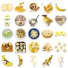 50pcs Trendy Banana Fruit Stickers for Notebooks, Skateboards, Speakers - Fun & Stylish INS Design