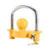 Tropchou Trailer Campervan Anti-Theft Coupler Lock Hitch Ball with Key (Yellow)