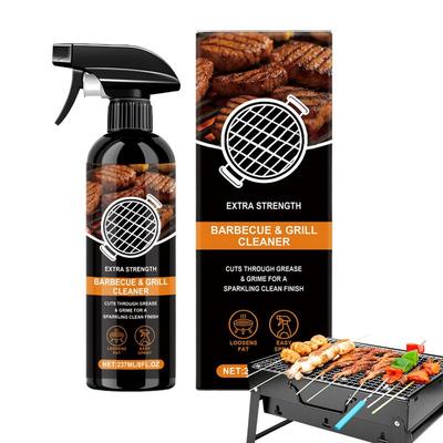 Stainless Steel Grill Cleaner Bbq Cleaner And Degreaser Spray Soap Remover 8Fl Oz Cleaning Solution for Long-Lasting Outdoor