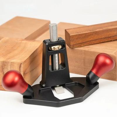 Router Plane Convenient Depth Adjusting Screw Nut Handheld Router Planer for Right Angle Tenon Shoulder Trimming  Slotting