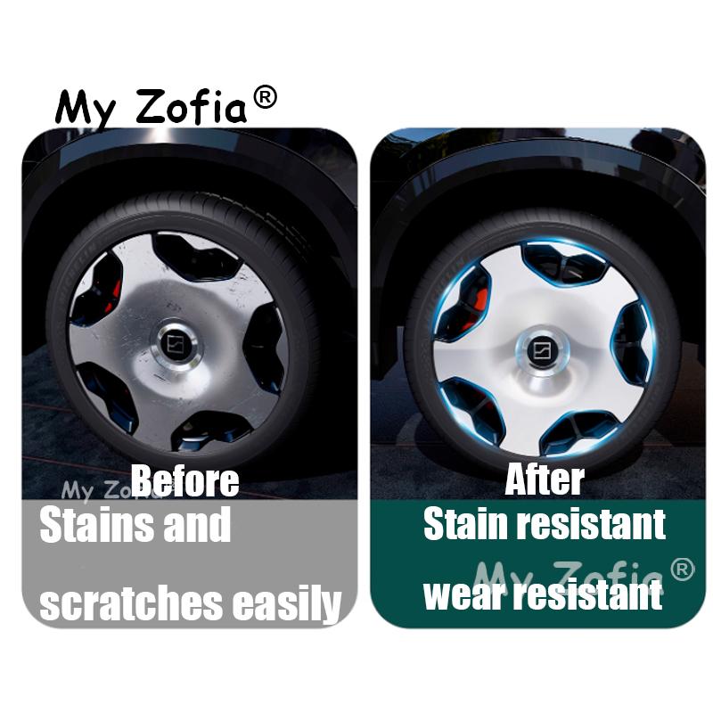 For ZEEKR 9X 2025 2026 Car Hubcaps film Wheel hub TPU Protection transparent Film Anti-scratch modification Accessories