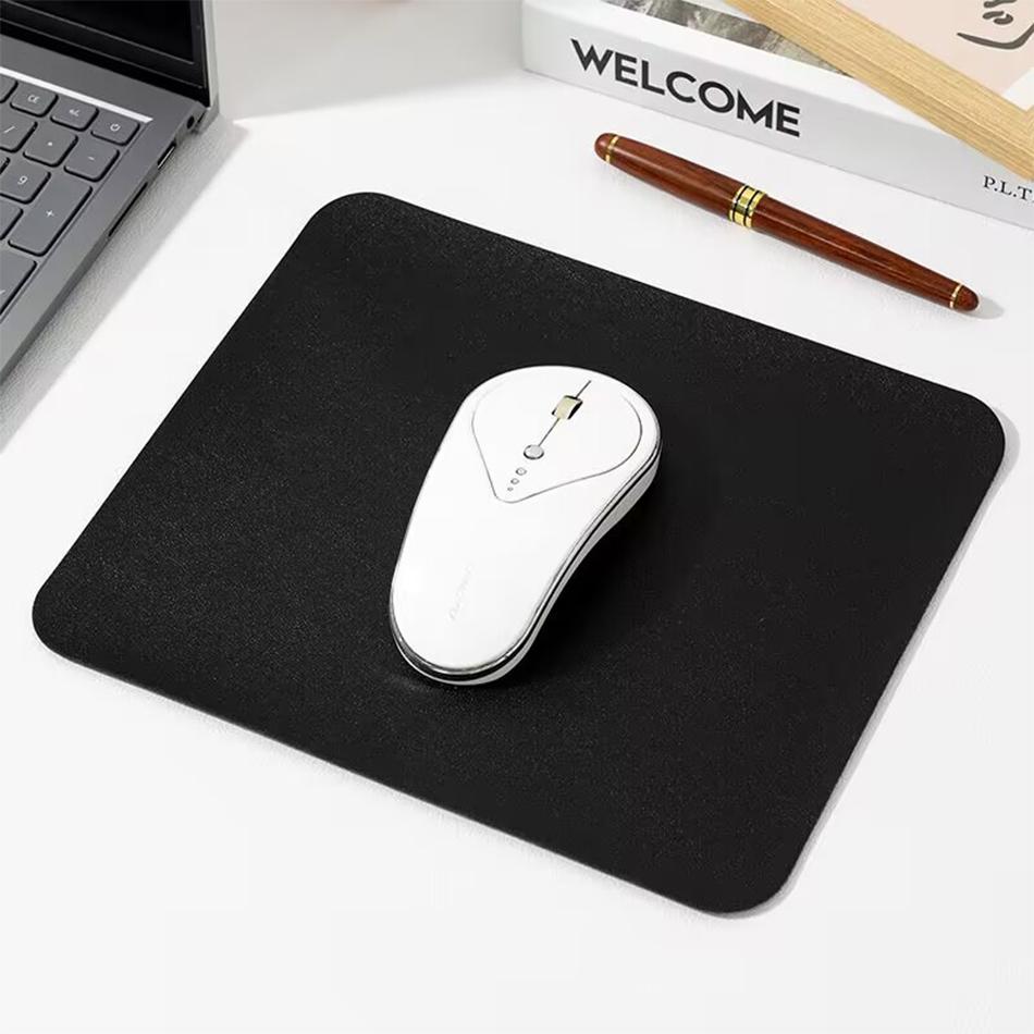 Small Pu Mouse Pad Non-Slip Gaming Desktop Leather Mouse Pad Waterproof Anti-Scratch Easy To Clean Mat For Pc Laptop Desktop