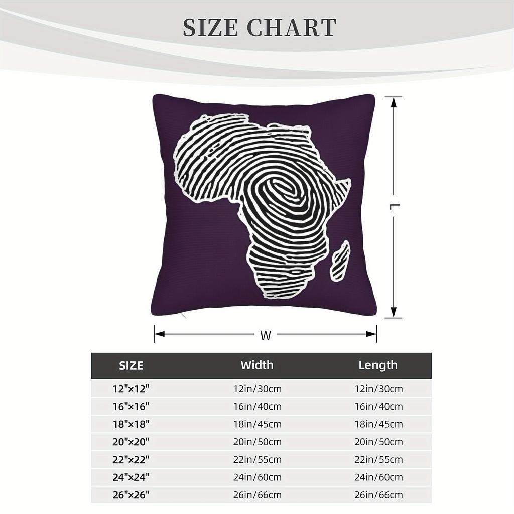 1Pc African Fingerprint Bedroom Soft Machine Washable Decorative Cushion Covers Without Pillow Cores