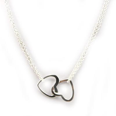 [F6725] - Love 'Choreography' Silver Necklace