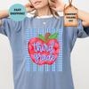 Comfort Colors Third Grade Teacher Shirt, Back To School Apple Tee