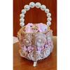 Straw Sunflower Square Birdcage Handbag With Hollow Cutout Design Women Evening Party Tote Bag