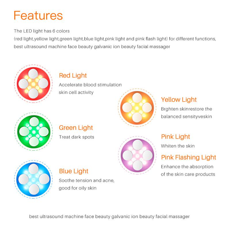 KinseiBeauty EMS LED fotonový masážní přístroj Mezoterapie Elektroporace RF radiofrekvenční přístroj pro péči o pleť obličeje Face Lift Tighten Beauty Machine