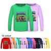 5574 Kids Boys Girls Roblox Print Round Neck Long Sleeves Sweatshirt