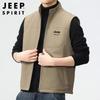 JEEP SPIRIT Herren Fleecegefütterte Leichte Warme Weste