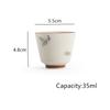 1 Stück Chinesische Handgefertigte Blumen Teetasse Vintage Keramik Teetasse Haushalt Porzellan Meistertasse Schönheit Teeschale Teegeschirr Zubehör