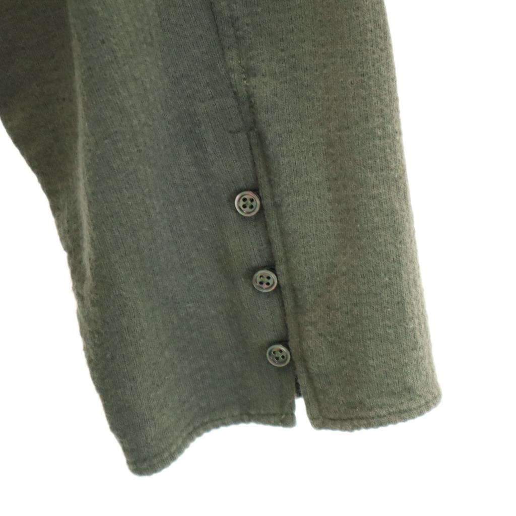 Milok made in Japan 7 minutes sleeve Henry Neck Cut 44 green Men's Used