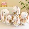 New pastoral rabbit plush toy doll cute flower dress bunny