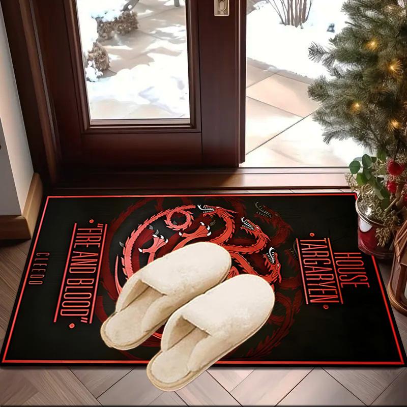 Thrones Dragon Fire And Blood Carpet, Chair Rug,Rug for Office Bedroom living rooms, Doormat decor Fan Gift Christmas Gift