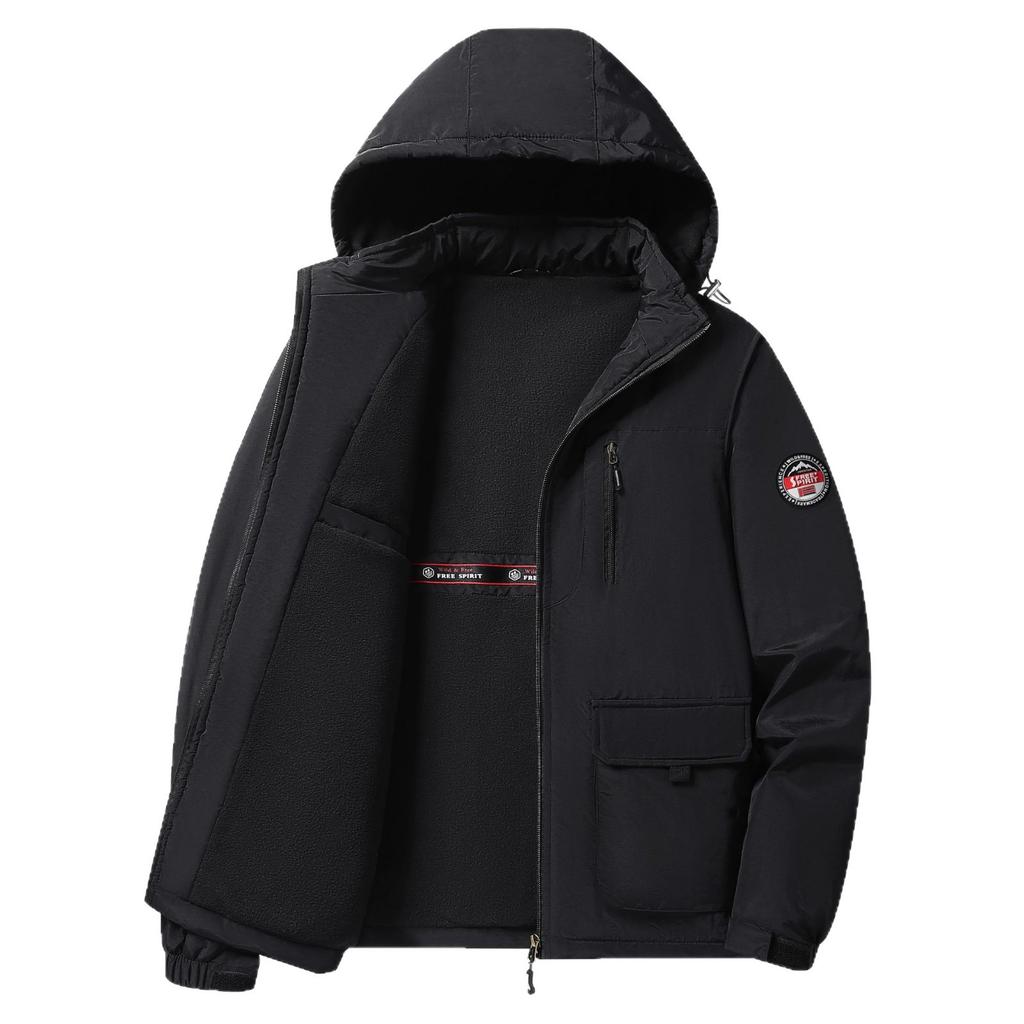 Spring Autumn Hip Hop Streetwear Outdoor Green Black Cargo Jackets Men's Casual Fashion Oversize