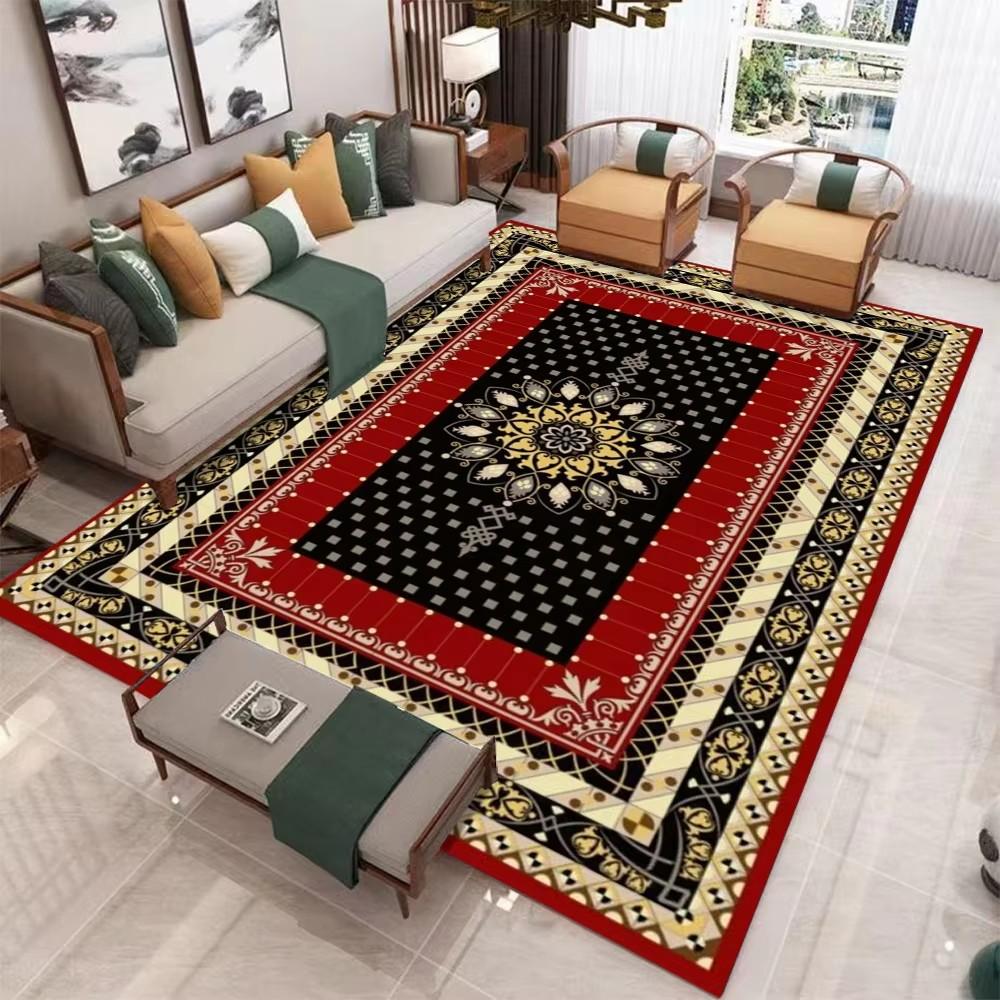 Luxury Bohemian Rugs Carpet Exotic Print Rug Home Decor Large Floor Mat for Spacious Living Room Bedroom Kitchen Classic
