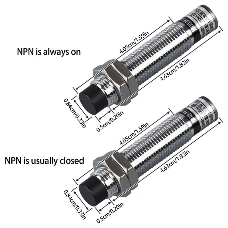 Convenient M12Inductive Sensors NPN NO 5mm Detection High Sensitivity Easy Installion Designs for Automation Systems