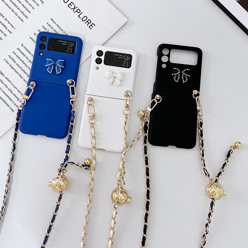 Adjustable Crossbody Lanyard Phone Case For Samsung Galaxy Z Flip 3 Zflip 4 Folding Cover
