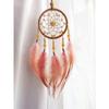 Creative Hand-woven Car Pendant Dream Catcher Feather Wind Chime Valentine's Day Gift Bedroom Hanging Ornaments Home Decoration
