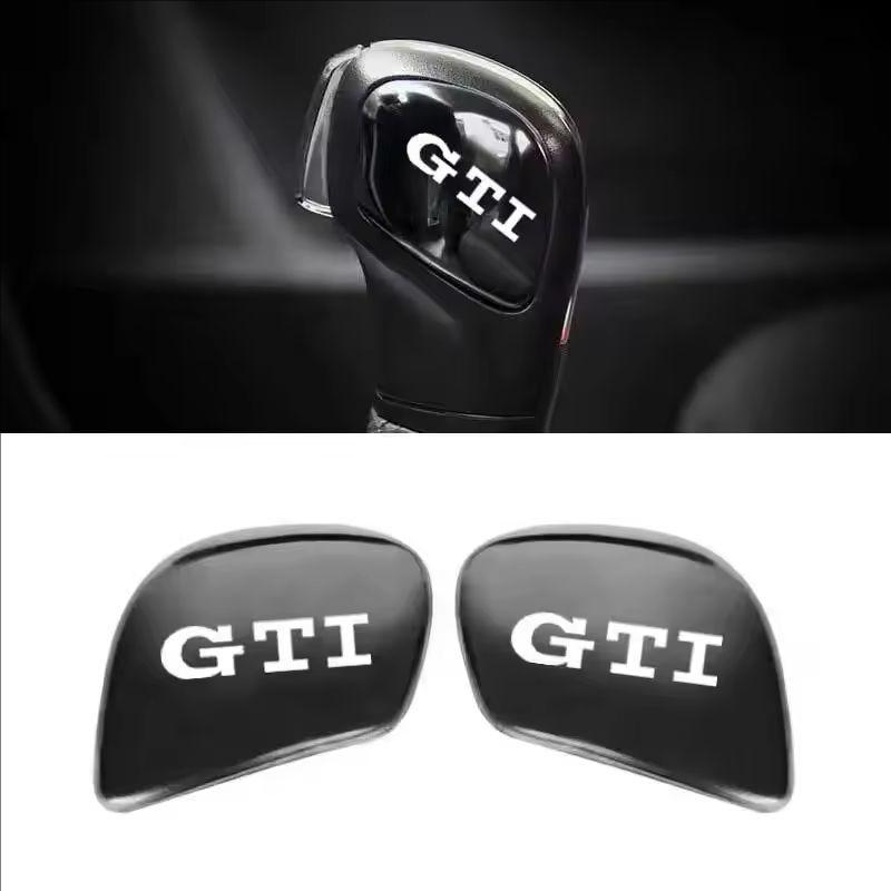 Car Gearbox Control Gear Lever Stickers Shift Stick Handle Accessories For VW GTI Polo Golf Passat Tiguan Arteon Taigo Hub Cap