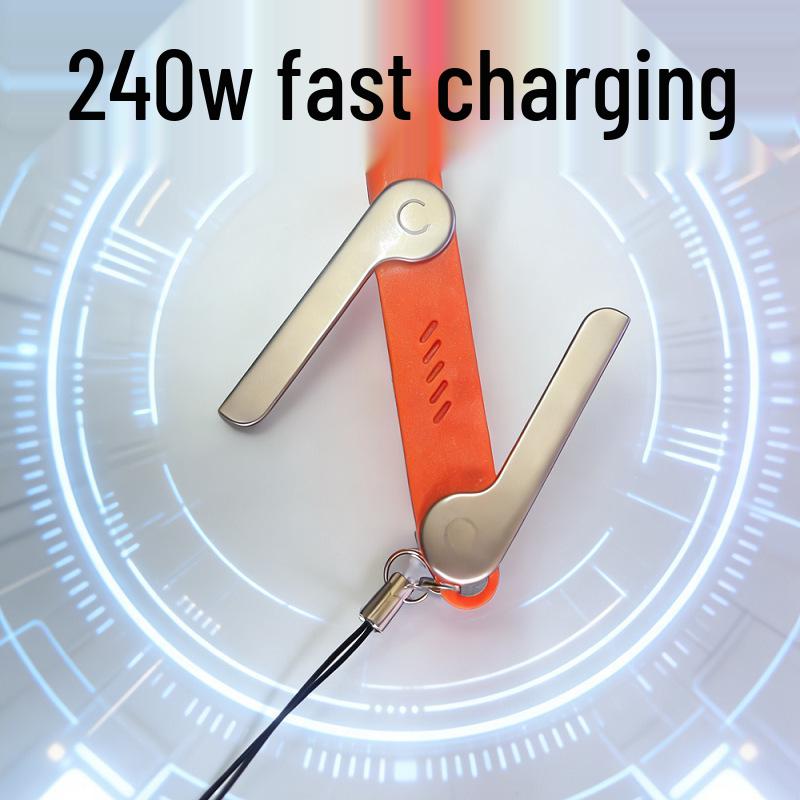 240W Fast Charging Type-C Data Cable for Apple & Huawei Laptops