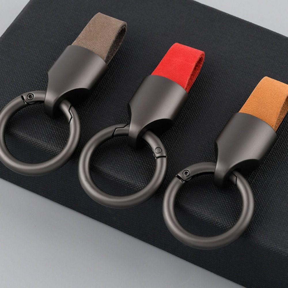 Pendant Car Key Chain Leather Keychain Fashion Car Key Ring  Accessories