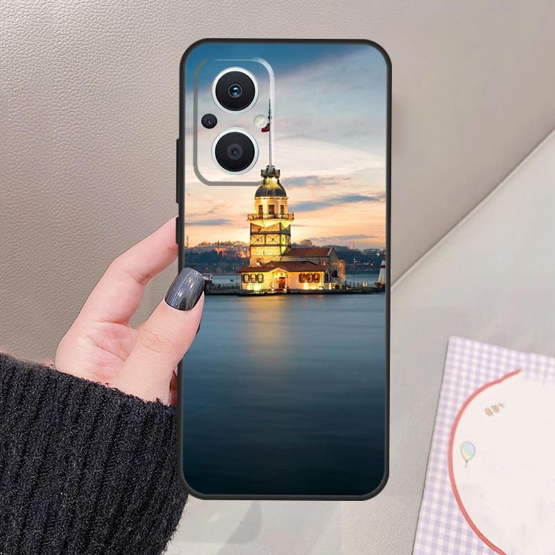Turkey Istanbul Scenery Building Funda For OPPO Reno 10 11 12 13 14 Pro 8 7 Lite 11F 12F 13F 14F OPPO Find X8 X5 X6 X9 Pro Case
