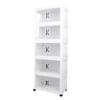 Storage Cabinet Multipurpose Large Capacity Multi Layers Stackable Storage Cabinet Plastic Storage Bins for Living Room