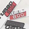 3D ABS Car Fender Side Badge Sticker Logo BITURBO 800 Emblem Decals For Mercedes Benz AMG Brabus Auto Letters Accessoires
