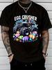 EGG CRUSHER Graphic TShirt for Unisex  Bold Monster Truck Design with Colorful Easter Eggs Perfect for Spring Celebrations Casu