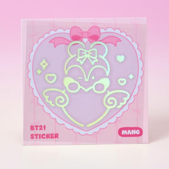 BT21 minini RIBBONED U Hologram Medium Sticker