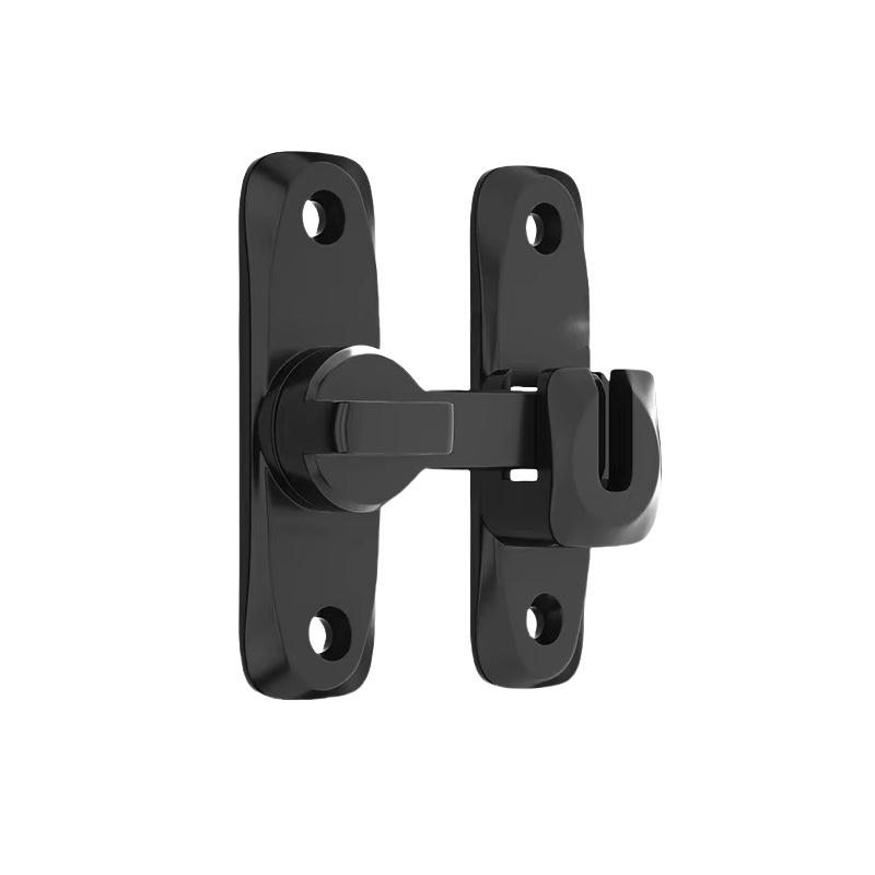Thickened Alloy Door Latch - Hasp Anti-Theft Bathroom Lock with No-Punch Bolt